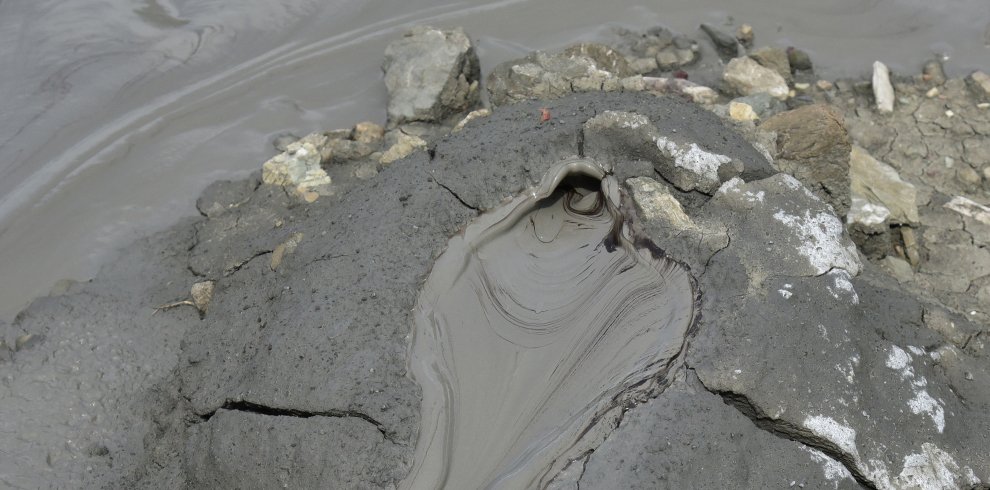 mud volcanoes