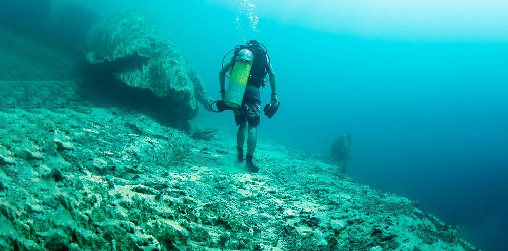 underwater walking