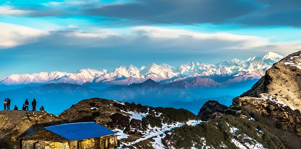 views of the Himalayas